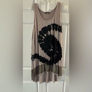 Tie-Dye Black Spiral Maxi Skirt - Unbranded